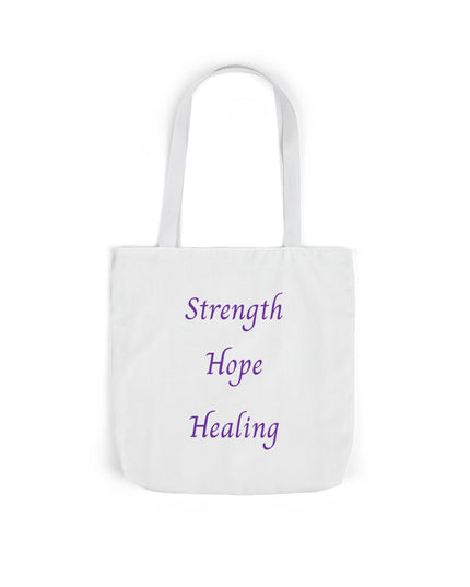 Domestic Violence Survivor Tote Bag | Teal and Purple Ribbon Butterfly Canvas Shopping Bag | Abuse Survivor Gift, Transformation in Progress Everyday Carrying Bag, Empowering Healing Reusable Grocery Bag