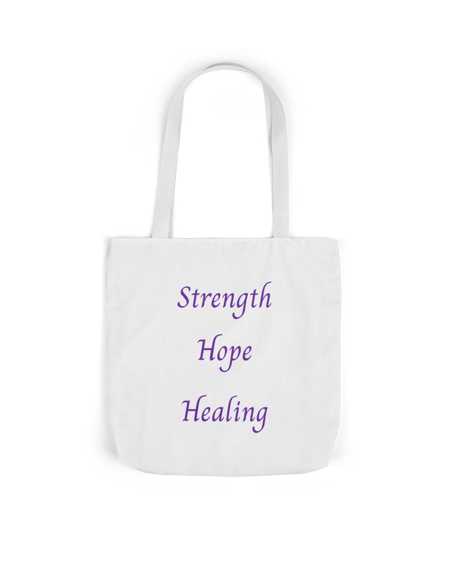 Domestic Violence Survivor Tote Bag | Teal and Purple Ribbon Butterfly Canvas Shopping Bag | Abuse Survivor Gift, Transformation in Progress Everyday Carrying Bag, Empowering Healing Reusable Grocery Bag