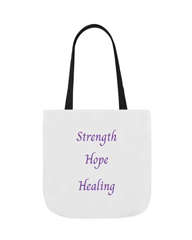 Domestic Violence Survivor Tote Bag | Teal and Purple Ribbon Butterfly Canvas Shopping Bag | Abuse Survivor Gift, Transformation in Progress Everyday Carrying Bag, Empowering Healing Reusable Grocery Bag
