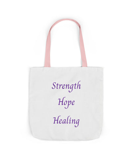 Domestic Violence Survivor Tote Bag | Teal and Purple Ribbon Butterfly Canvas Shopping Bag | Abuse Survivor Gift, Transformation in Progress Everyday Carrying Bag, Empowering Healing Reusable Grocery Bag