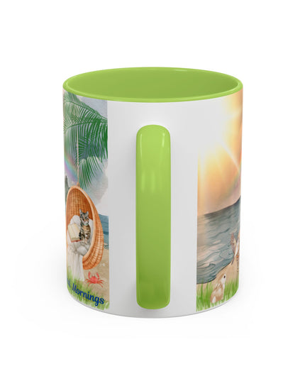 Hibiscus Hippie Designed Mystical Mornings Accent Coffee Mug (11, 15oz)