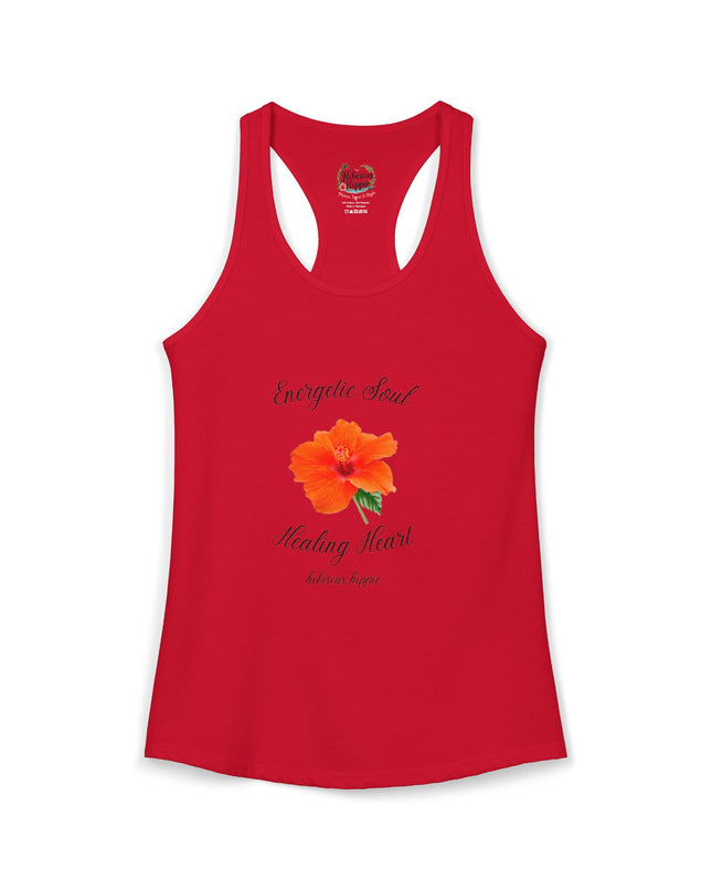 "Dress the Way Your Soul Feels" Energetic Soul Healing Heart Racerback Tank