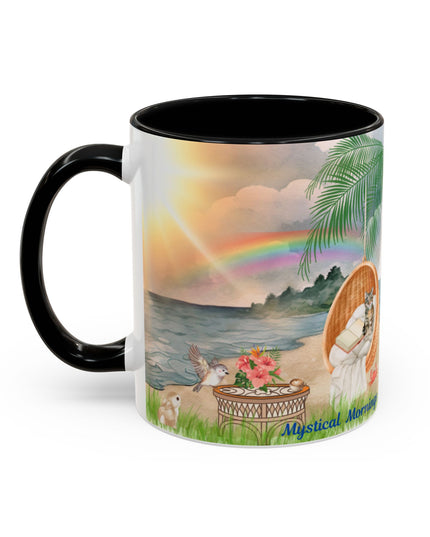 Hibiscus Hippie Designed Mystical Mornings Accent Coffee Mug (11, 15oz)