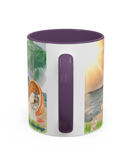 Hibiscus Hippie Designed Mystical Mornings Accent Coffee Mug (11, 15oz)