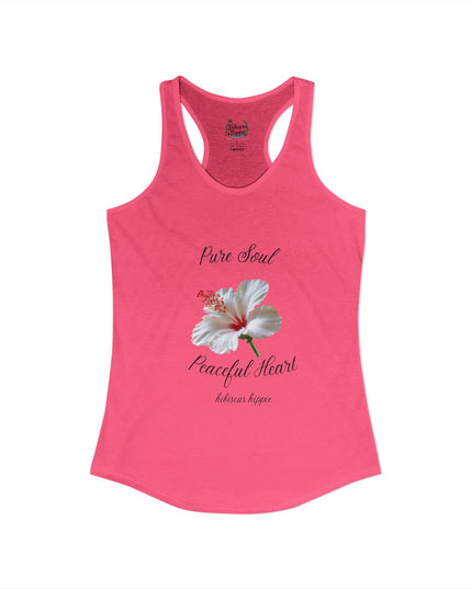 "Dress the Way Your Soul Feels" Pure Soul Peaceful Heart Racerback Tank