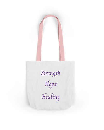 Domestic Violence Survivor Tote Bag | Teal and Purple Ribbon Butterfly Canvas Shopping Bag | Abuse Survivor Gift, Transformation in Progress Everyday Carrying Bag, Empowering Healing Reusable Grocery Bag