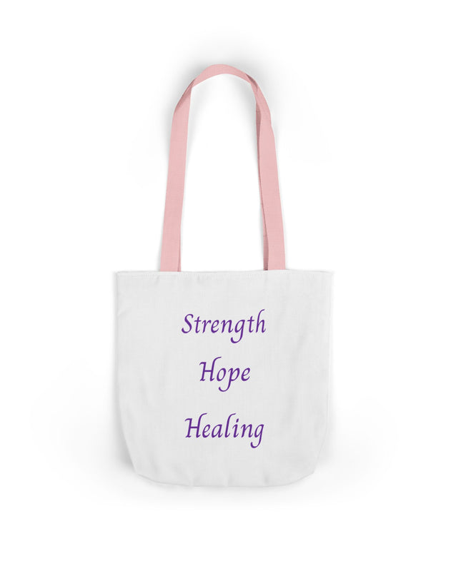 Domestic Violence Survivor Tote Bag | Teal and Purple Ribbon Butterfly Canvas Shopping Bag | Abuse Survivor Gift, Transformation in Progress Everyday Carrying Bag, Empowering Healing Reusable Grocery Bag