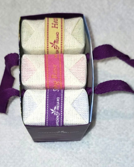 NWT Garden of Ireland 3-Piece Luxury Soap Bar & Tote Gift Set