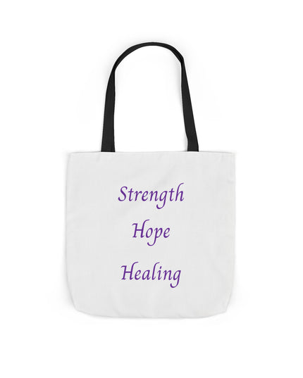 Domestic Violence Survivor Tote Bag | Teal and Purple Ribbon Butterfly Canvas Shopping Bag | Abuse Survivor Gift, Transformation in Progress Everyday Carrying Bag, Empowering Healing Reusable Grocery Bag