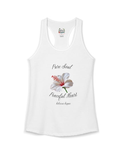 "Dress the Way Your Soul Feels" Pure Soul Peaceful Heart Racerback Tank