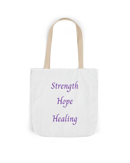 Domestic Violence Survivor Tote Bag | Teal and Purple Ribbon Butterfly Canvas Shopping Bag | Abuse Survivor Gift, Transformation in Progress Everyday Carrying Bag, Empowering Healing Reusable Grocery Bag