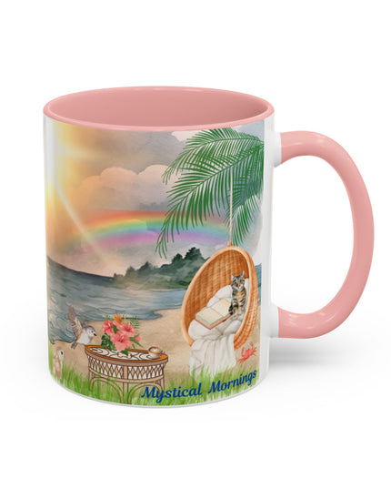 Hibiscus Hippie Designed Mystical Mornings Accent Coffee Mug (11, 15oz)