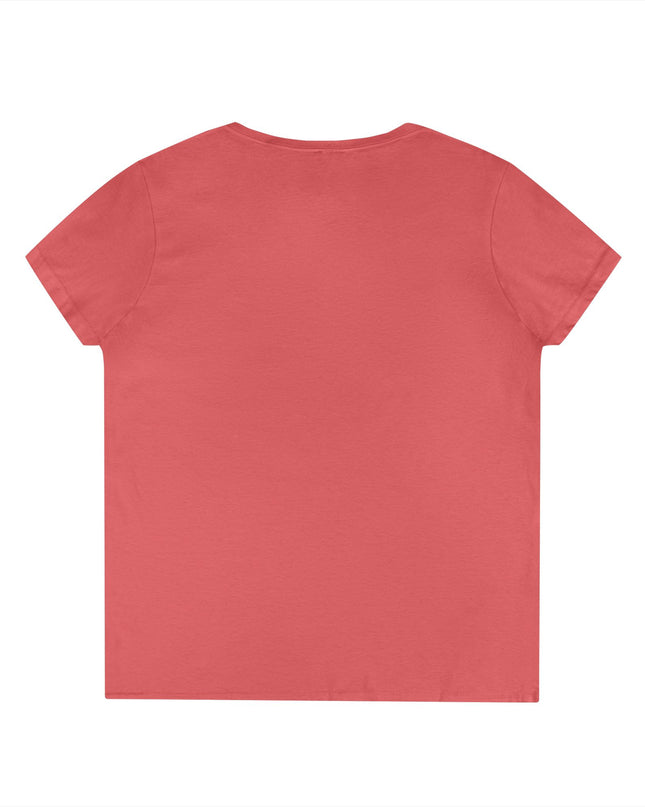 Ladies' V-Neck T-Shirt — "Pure Soul, Peaceful Heart" White Floral Graphic