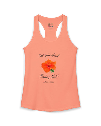 "Dress the Way Your Soul Feels" Energetic Soul Healing Heart Racerback Tank