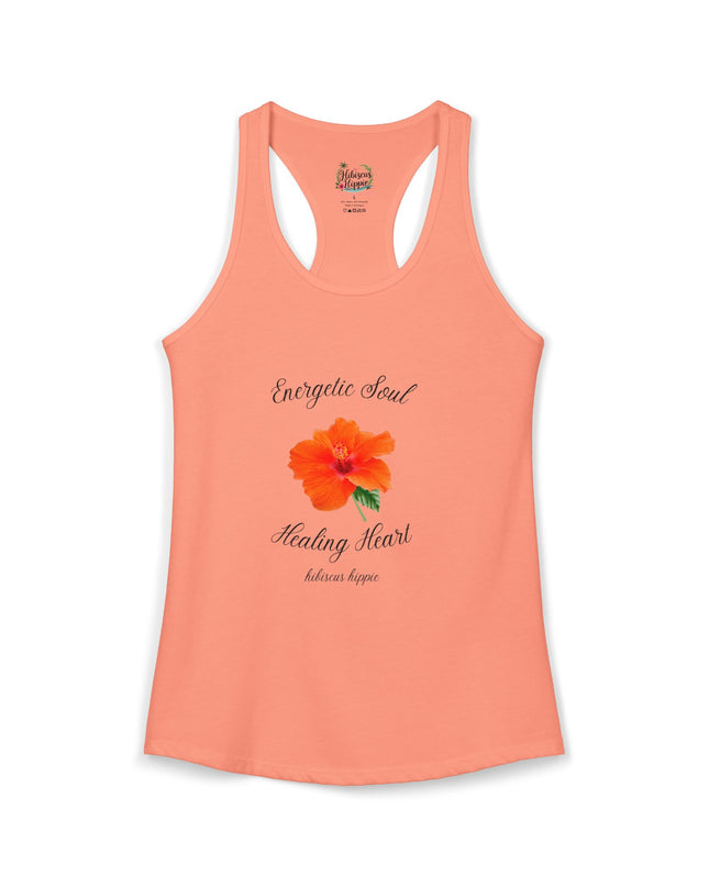 "Dress the Way Your Soul Feels" Energetic Soul Healing Heart Racerback Tank