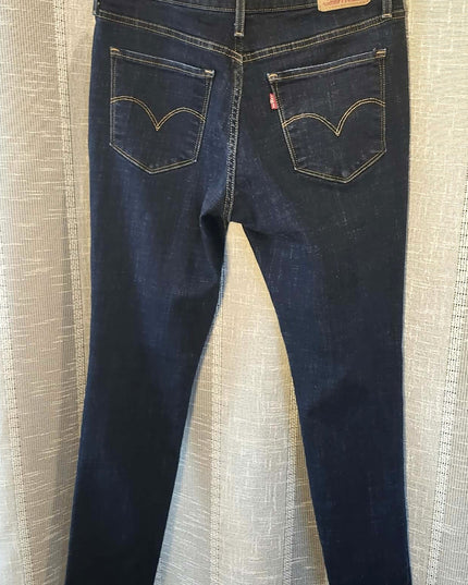 Levi's Women's 311 Shaping Skinny Distressed Jeans – Dark Wash Blue -Size 30