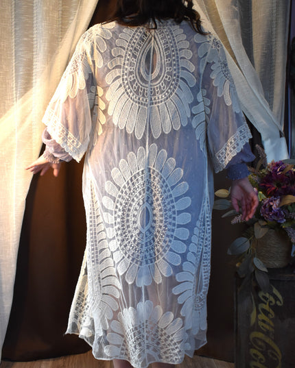 Rebellion Boho Long Lace Duster Layering Piece