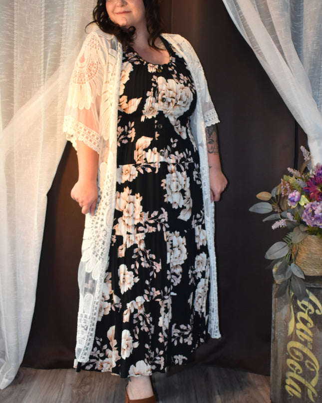 Rebellion Boho Long Lace Duster Layering Piece