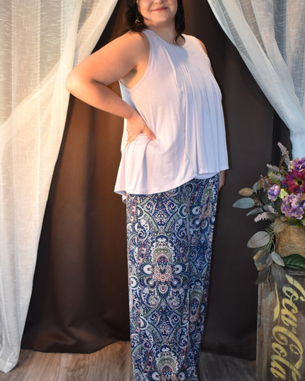 New Simply Vera VeraWang Lavender Sleeves Front Pleated So Soft Top