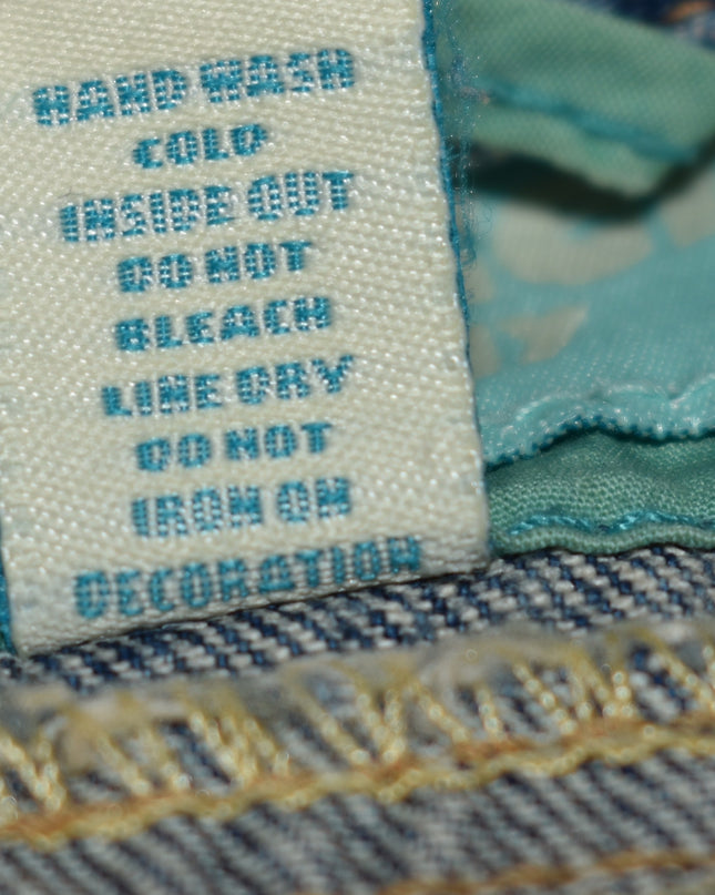 Vintage Y2k Hollister Distressed Cali Embroidered Cropped Denim Jacket with Sequins and Beads