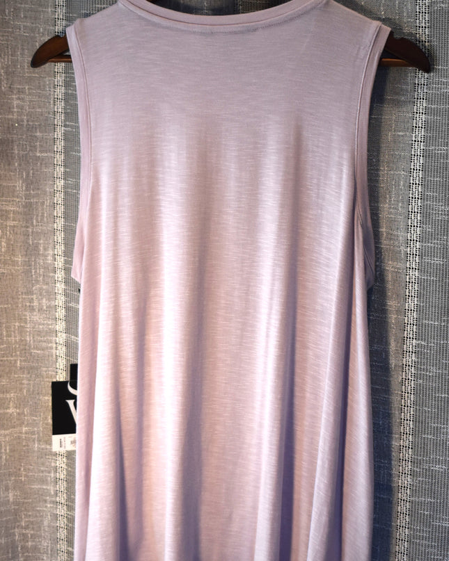 New Simply Vera VeraWang Lavender Sleeves Front Pleated So Soft Top