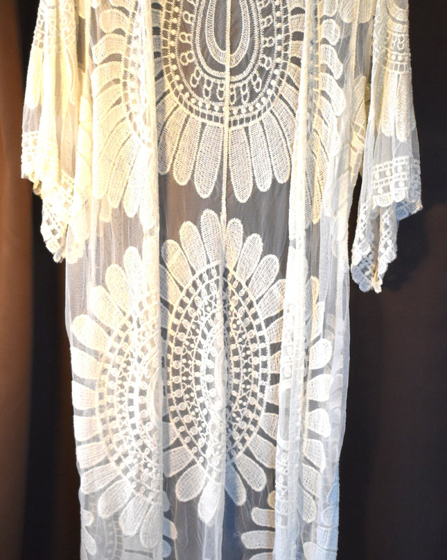 Rebellion Boho Long Lace Duster Layering Piece