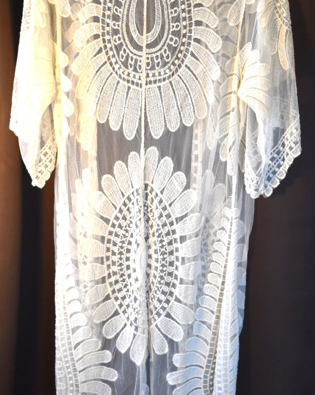 Rebellion Boho Long Lace Duster Layering Piece