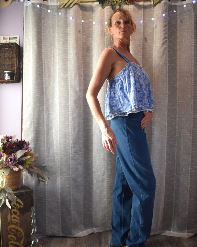 Women with Control by Renee Greenstein Stretch Blue Wash Denim Jeans