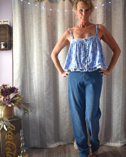 Women with Control by Renee Greenstein Stretch Blue Wash Denim Jeans