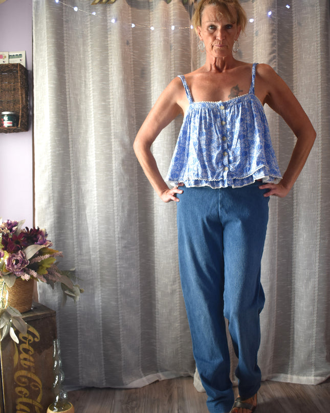 Women with Control by Renee Greenstein Stretch Blue Wash Denim Jeans