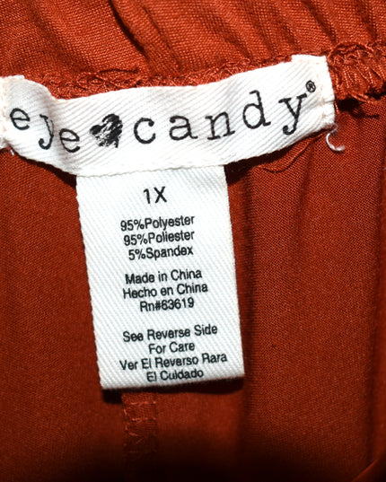 New Eye Candy Rust Colored Stretch Pants