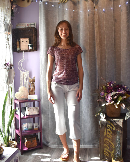 Miss Me Signature Vintage Y2k White Denim Embellished Capris