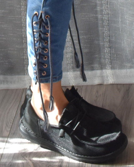 Celebrity Pink Jeans (CPJ) with Lace up Ankles