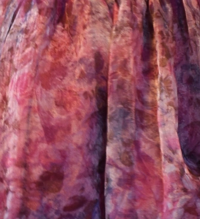NEW Lulu's "Garden Romance" Magenta Floral Print Organza Maxi Dress