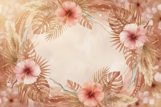 Hibiscus Hippie collaboration background